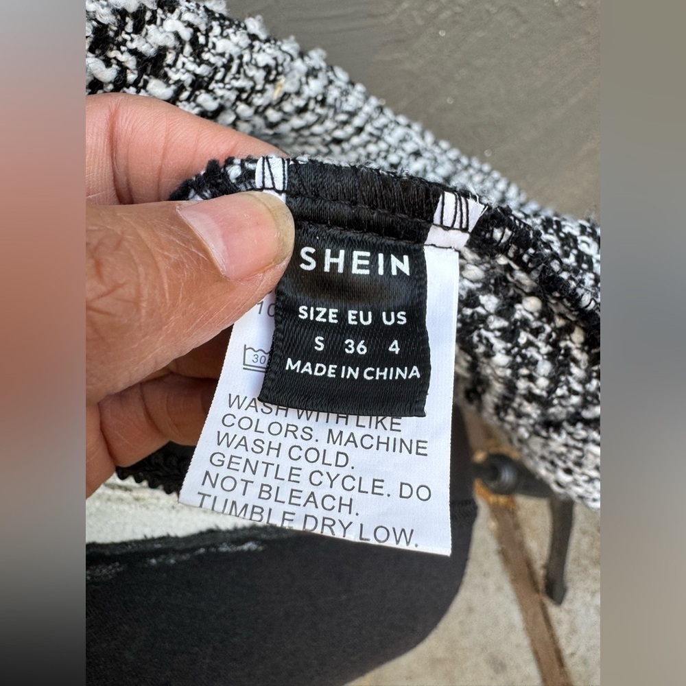 SHEIN LUNE Solid Double Breasted Blazer,Size S - image 14